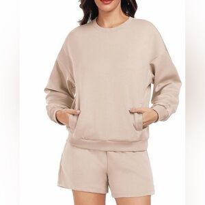 NWT Women's Beige Lounge Set